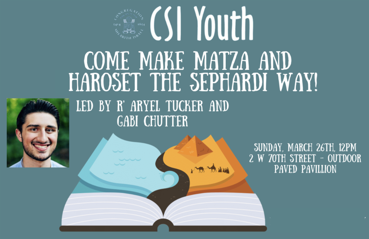 CSI YOUTH: Making Matza & Haroset the Sephardi Way