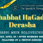Shabbat HaGadol Derasha 5784