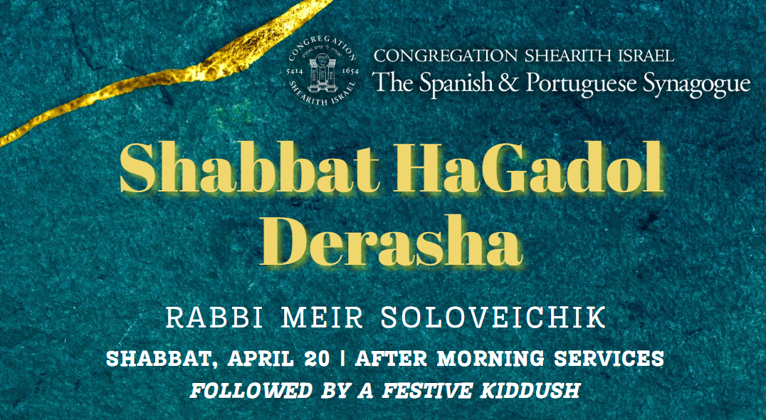 Shabbat HaGadol Derasha 5784