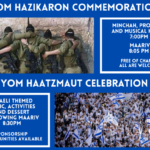 UWS Yom HaZikaron/ Yom HaAtzmaut Event