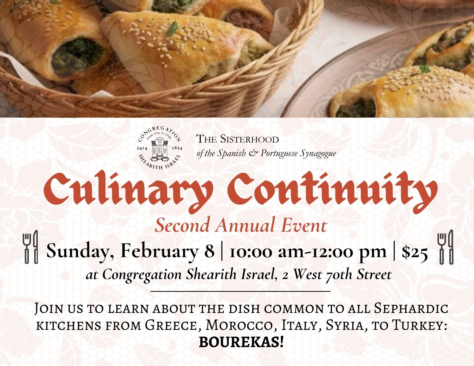 2nd Annual Culinary Continuity: Bourekas
