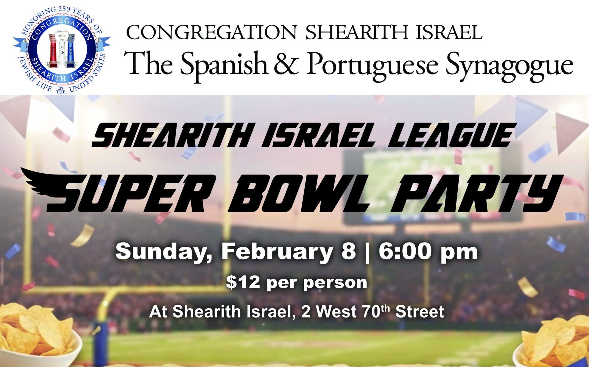 Shearith Israel League Super Bowl Party