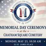 Memorial Day at Chatham Square Cemetery